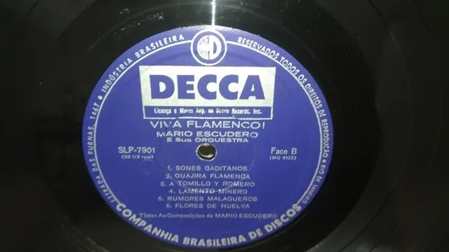 Flamenco Lp disco de vinil, disco e capa bom estado. E outros. - Foto 3