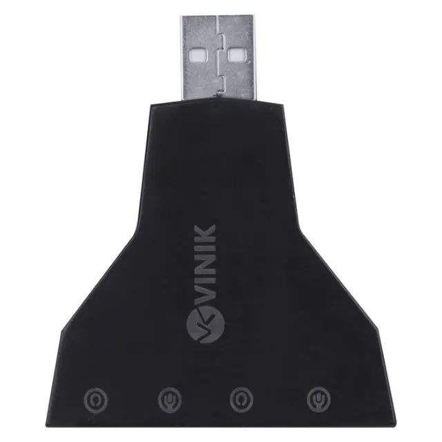 Adaptador de Áudio USB 7.1 Placa de Som Vinik  (com 4 P2) Compatível com PS3 - WZetta - Foto 3