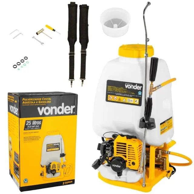 Pulverizador Costal Gasolina 25 Litros Vonder Motor 2t - Foto 4