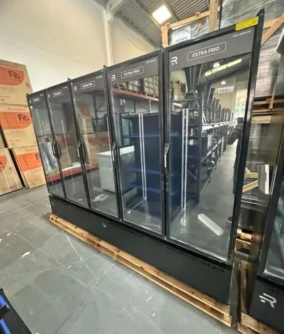 expositor refrigerado 5 portas vanguard pronta entrega -d