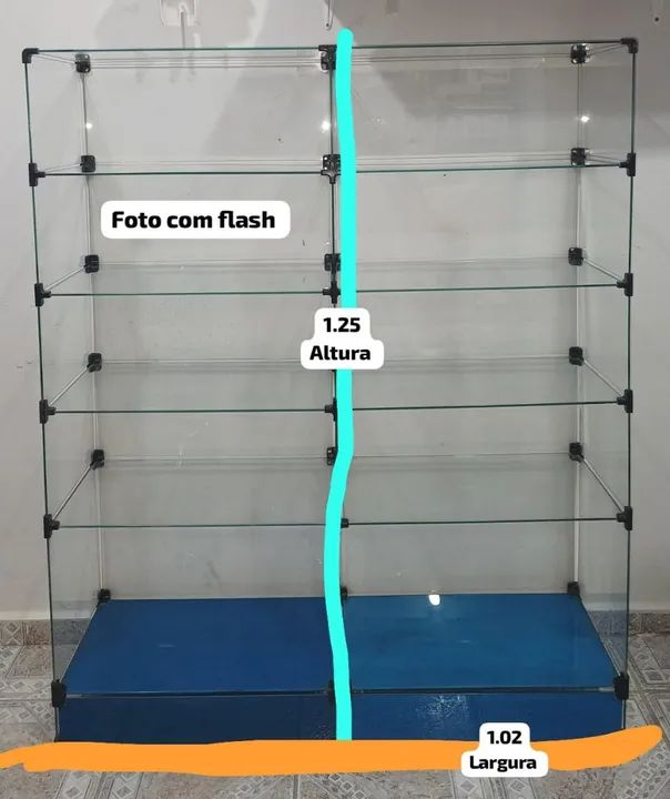 Vitrine com 10 compartimentos 64288879114498121