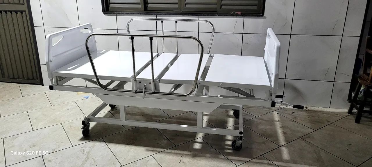 Cama hospitalar Manual 02 manivelas  - Foto 3