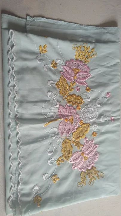 Lençol de cama de casal king com fronhas.lencol bordada.lencol com elástico de solteiro. - Foto 3