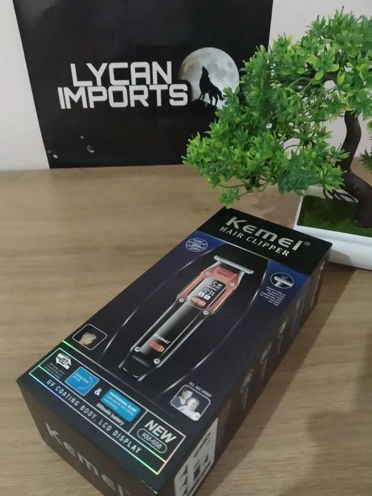 Máquina de Acabamento Kemei Profissional Red X - Foto 4