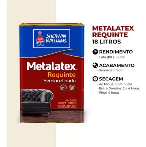 Tinta Acrílica Metalatex Requinte Semi Acetinada Lata