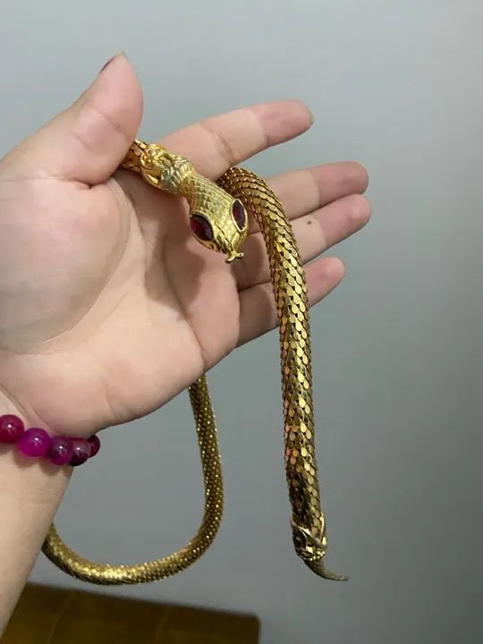 Colar Cobra Dourado