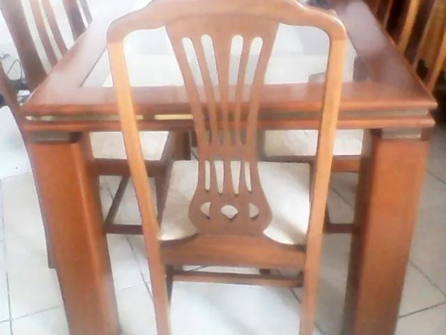 Mesa de Jantar c/6 cadeiras - Mogno - Foto 2