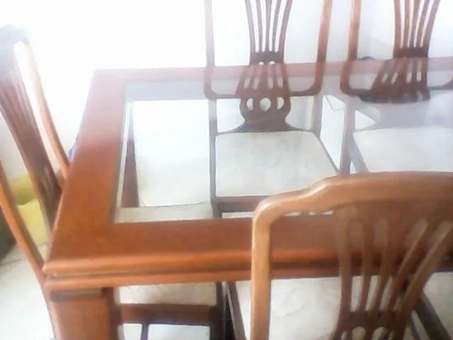 Mesa de Jantar c/6 cadeiras - Mogno - Foto 4