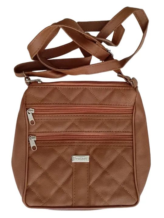 Bolsa Feminina Transversal Caramelo  3 Ziper