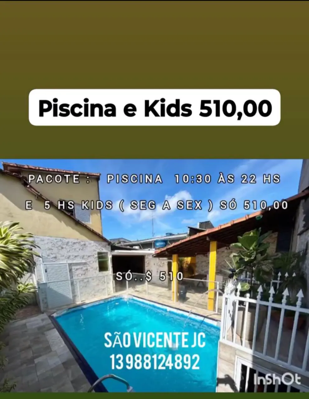 CASA PISCINA KIDS QUARTOS