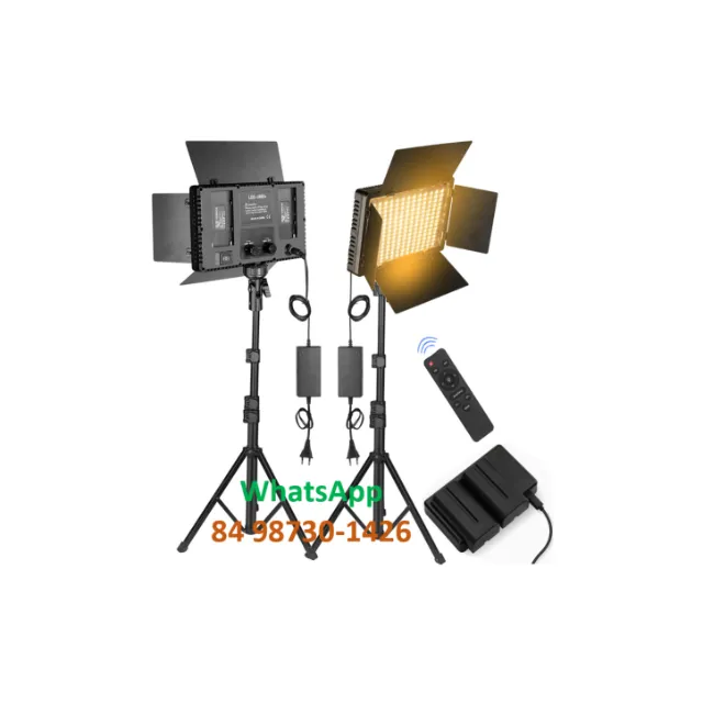 Iluminações Estúdio Fotográfico, Vídeo, Eventos U800 50Watts 3200-5600k Controle e Tripé