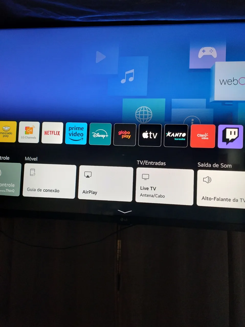 Smart TV LG - Tela de alta resolução e aplicativos