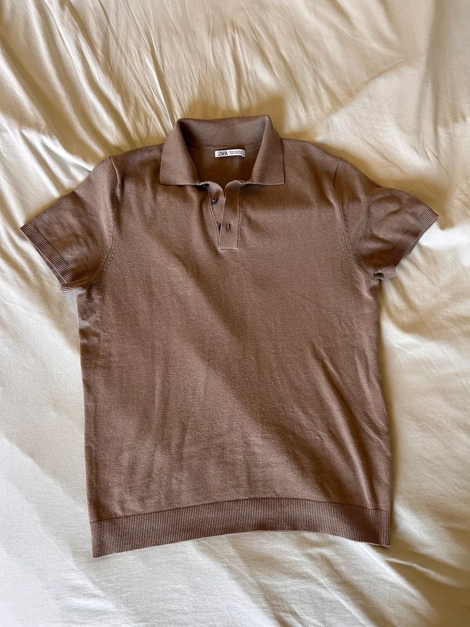 Camisa Polo Zara Tricô M