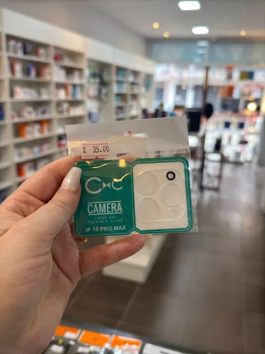 Película de vidro para câmera do iPhone