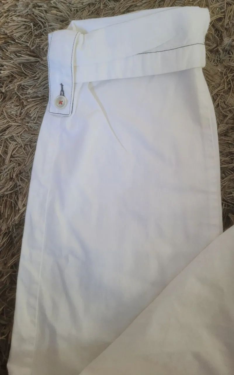 Calça branca casual da Richards - Foto 4