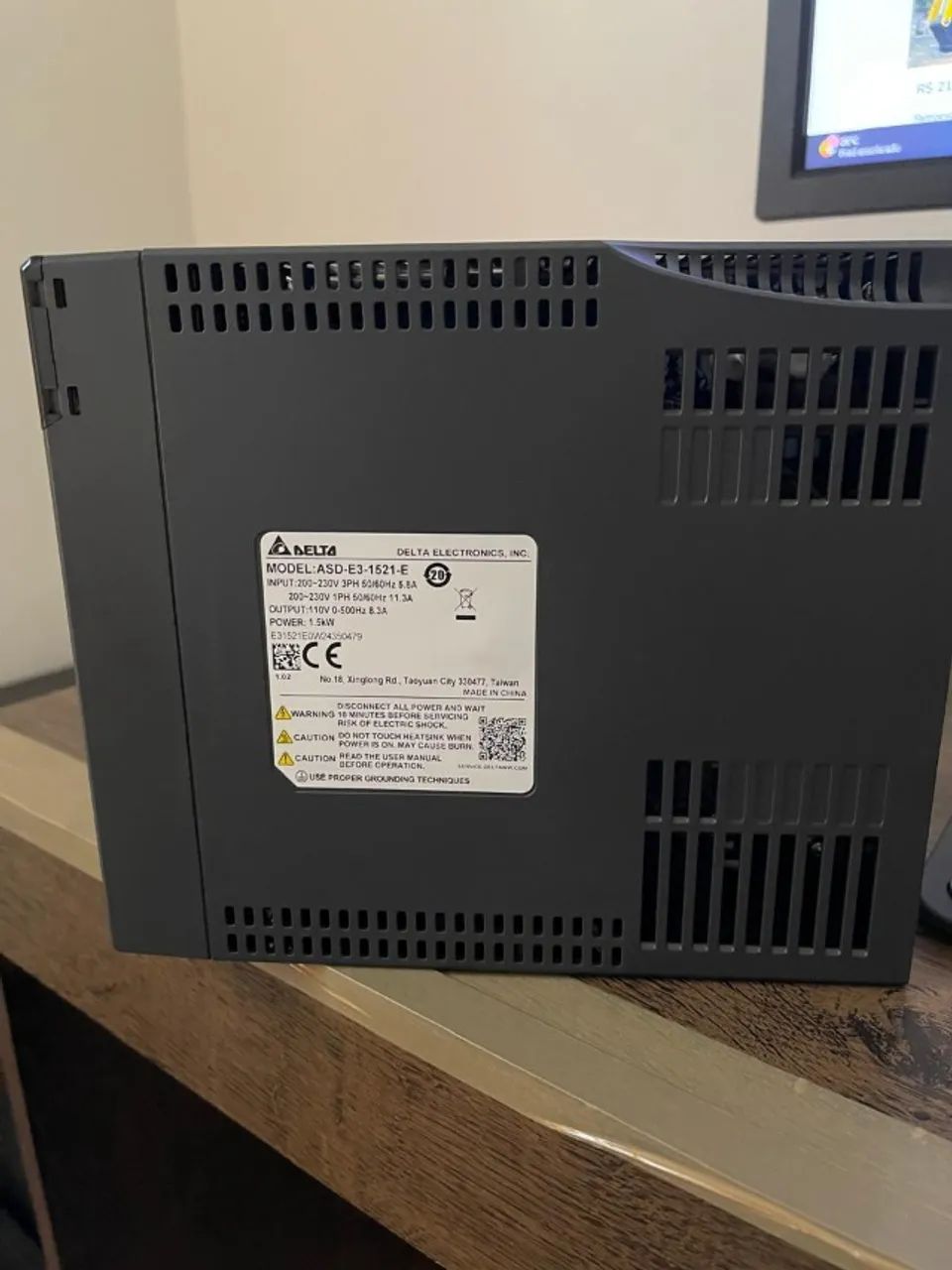 Servo Driver DELTA 220VAC 1,5kW NOVO - Foto 4