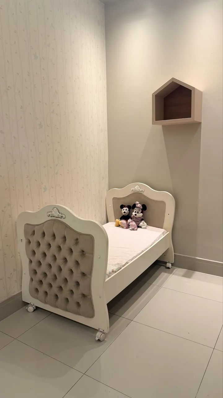 Berço Quater 2 em 1 Provençal + Colchão Impermeável - Foto 4