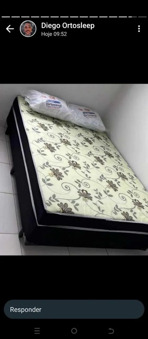 Cama casal ortopédica 5 cm de espuma