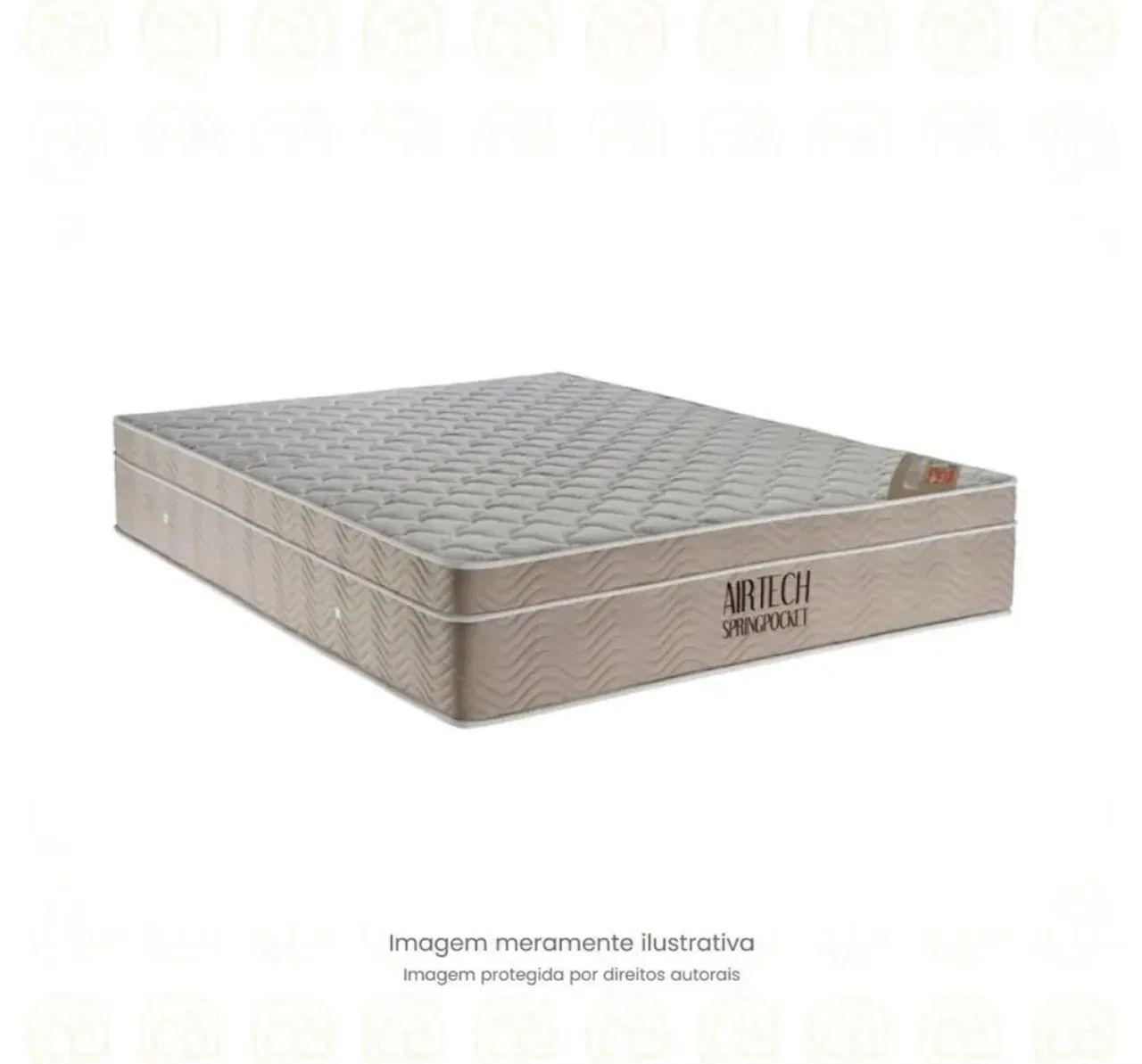 Cama Box Queen + Colchão de Molas Ensacadas Ortobom Airtech Springpocket 158x198x30  - Foto 4