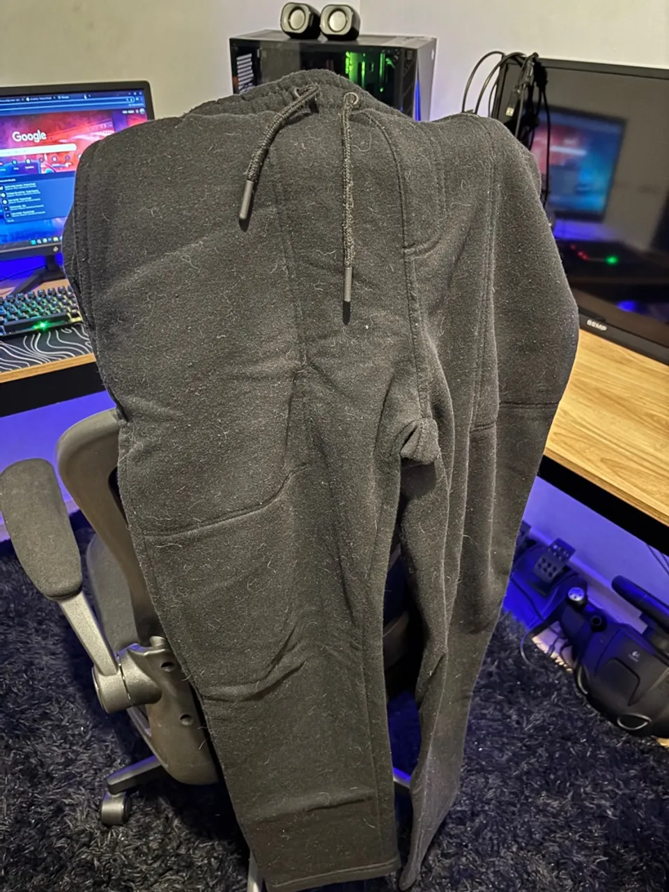 Calça de Moletom Preta Confortável