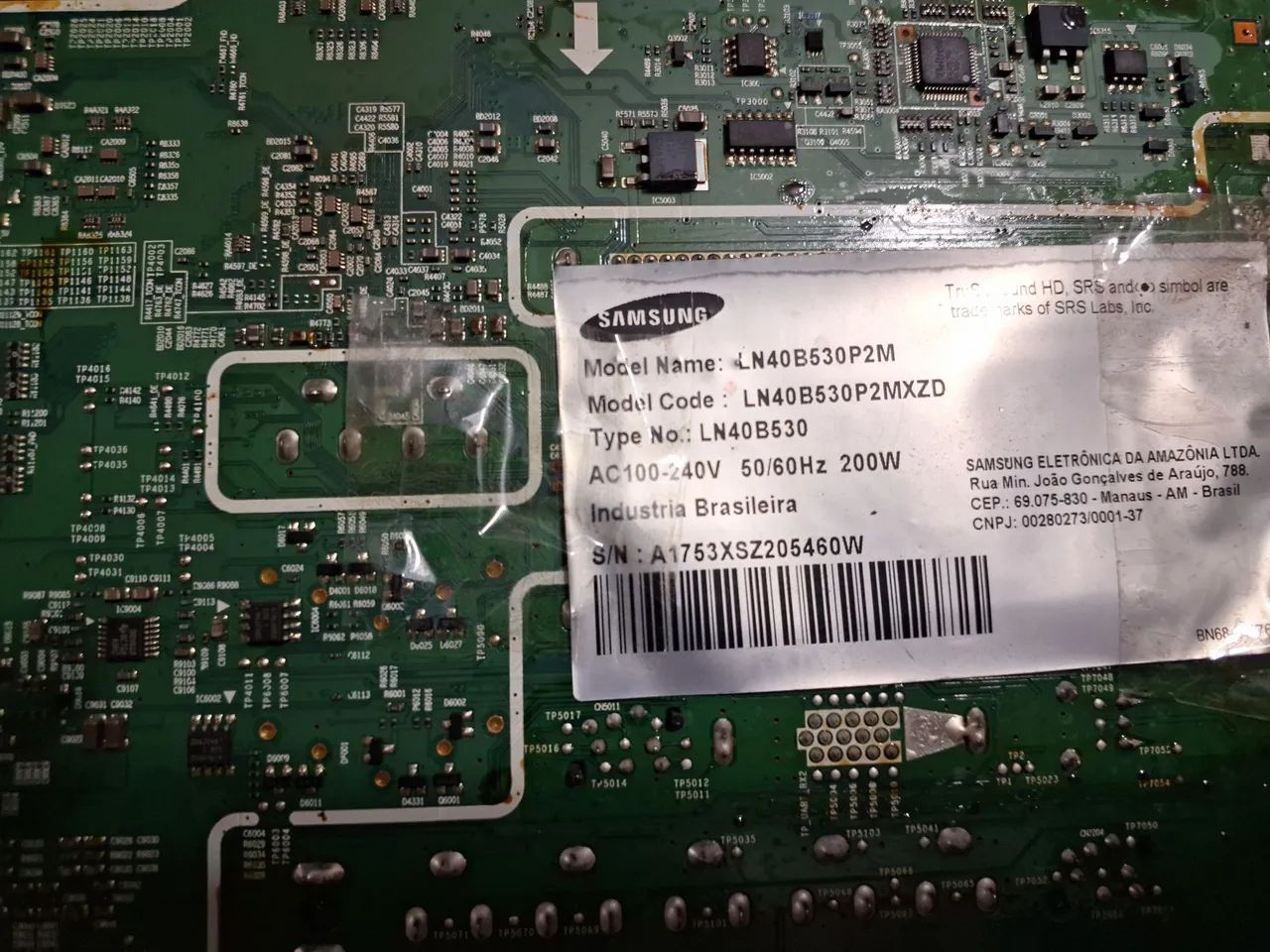 Placa Principal TV Samsung -ln40b530p2mxzd - Foto 3