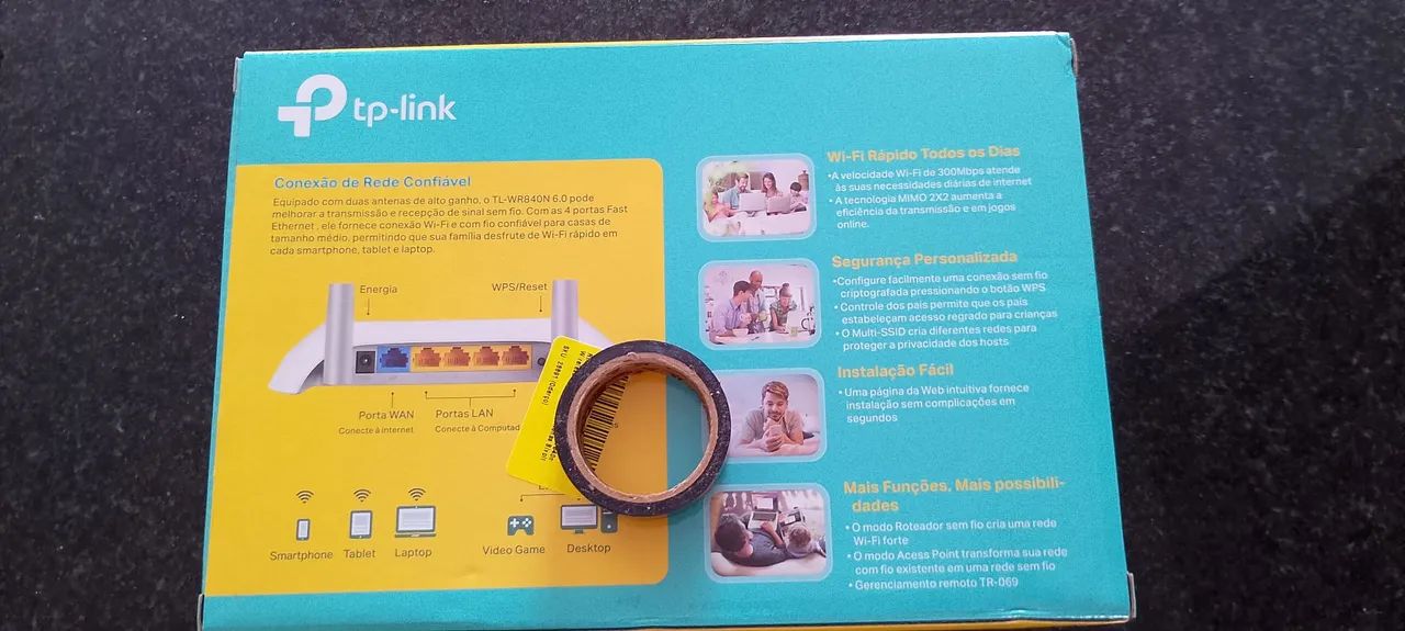 Roteador Wireless Tp-Link 300Mbps TL-WR840N GO - Foto 3