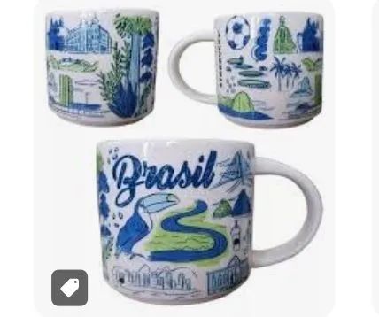 Caneca starbucks Brasil 414ml Nova com caixa