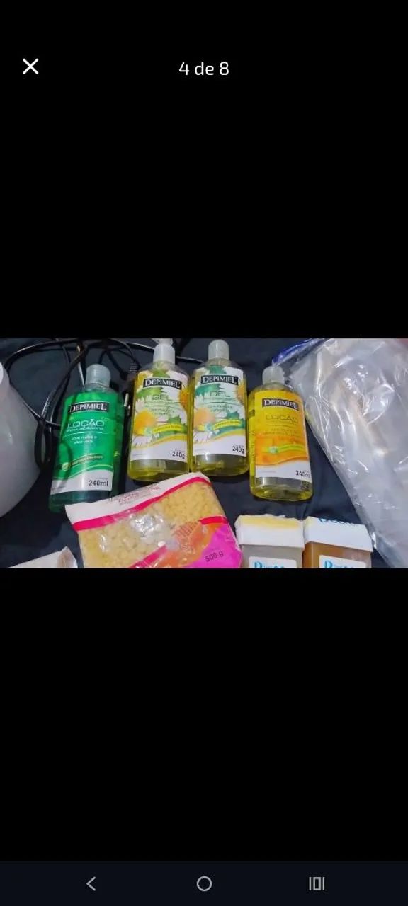 Panela aquecedora de cera e aquecedor de cera rolon + material pra depilação com cera quen - Foto 4