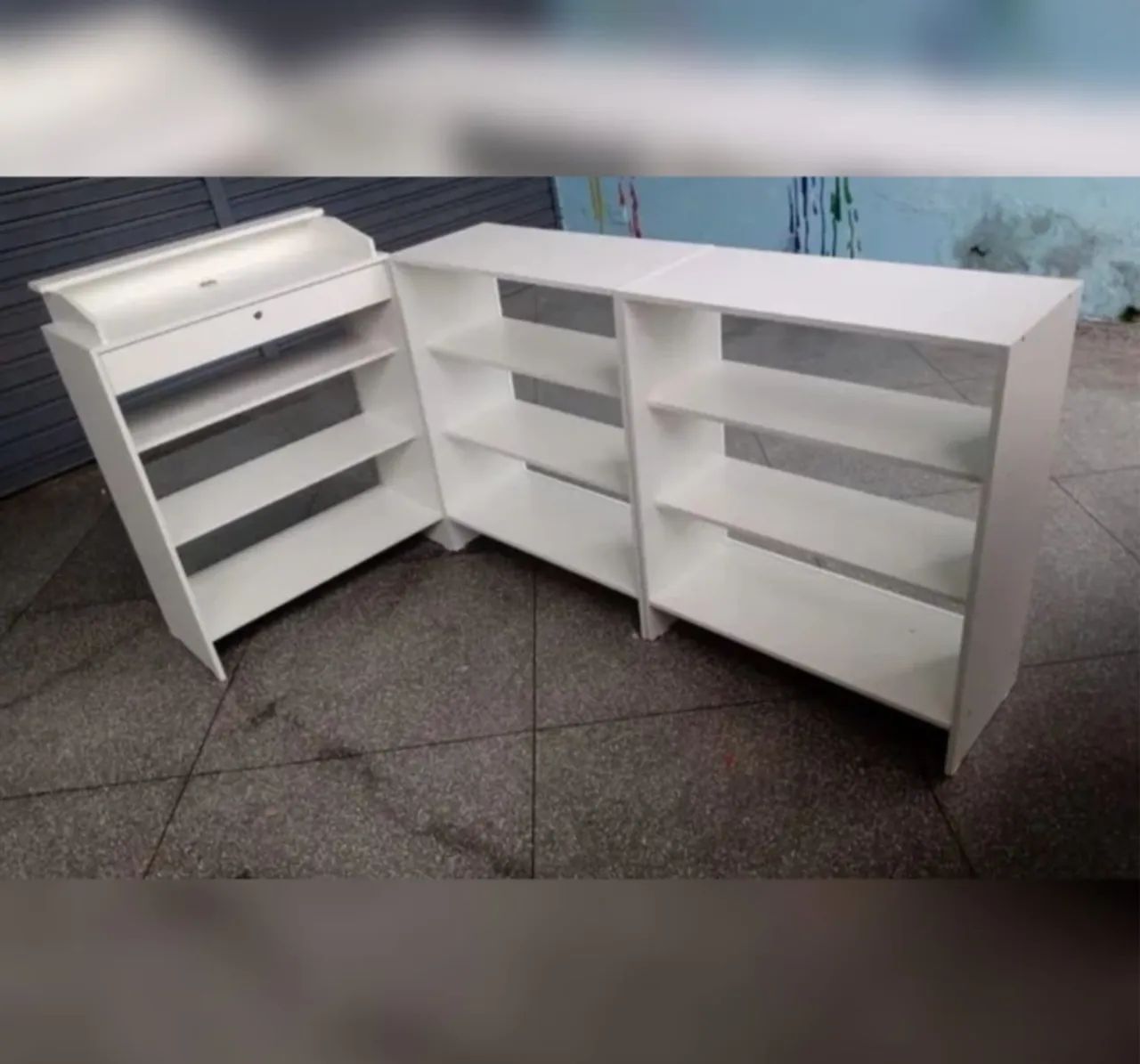 Balcão caixa e vitrine em L super promoção.  - Foto 2
