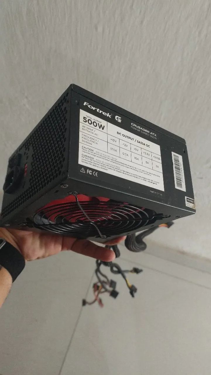 Fonte Fortrek Crusader ATX 500W