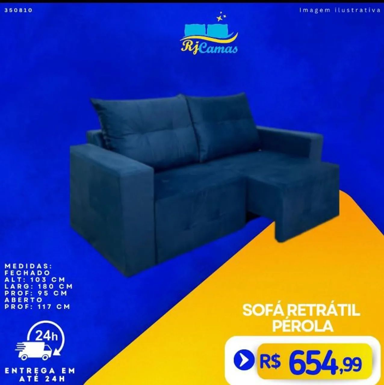 Sofá Retrátil Hawaii 