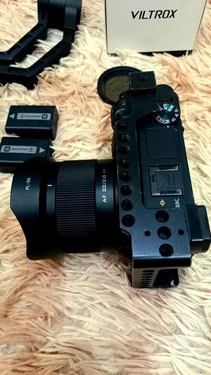 Camera sony a6300 e lente 20mm 2.8, filtro nd e bateria é gimbal - Foto 5