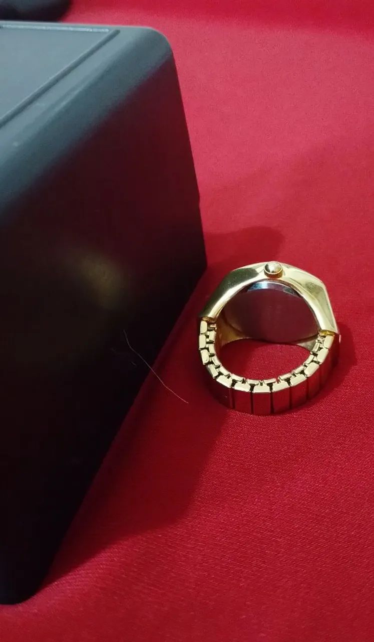 Anel/Relógio, OPORTUNIDADE Dourado. Lindíssimo,  Raríssimo.  - Foto 3