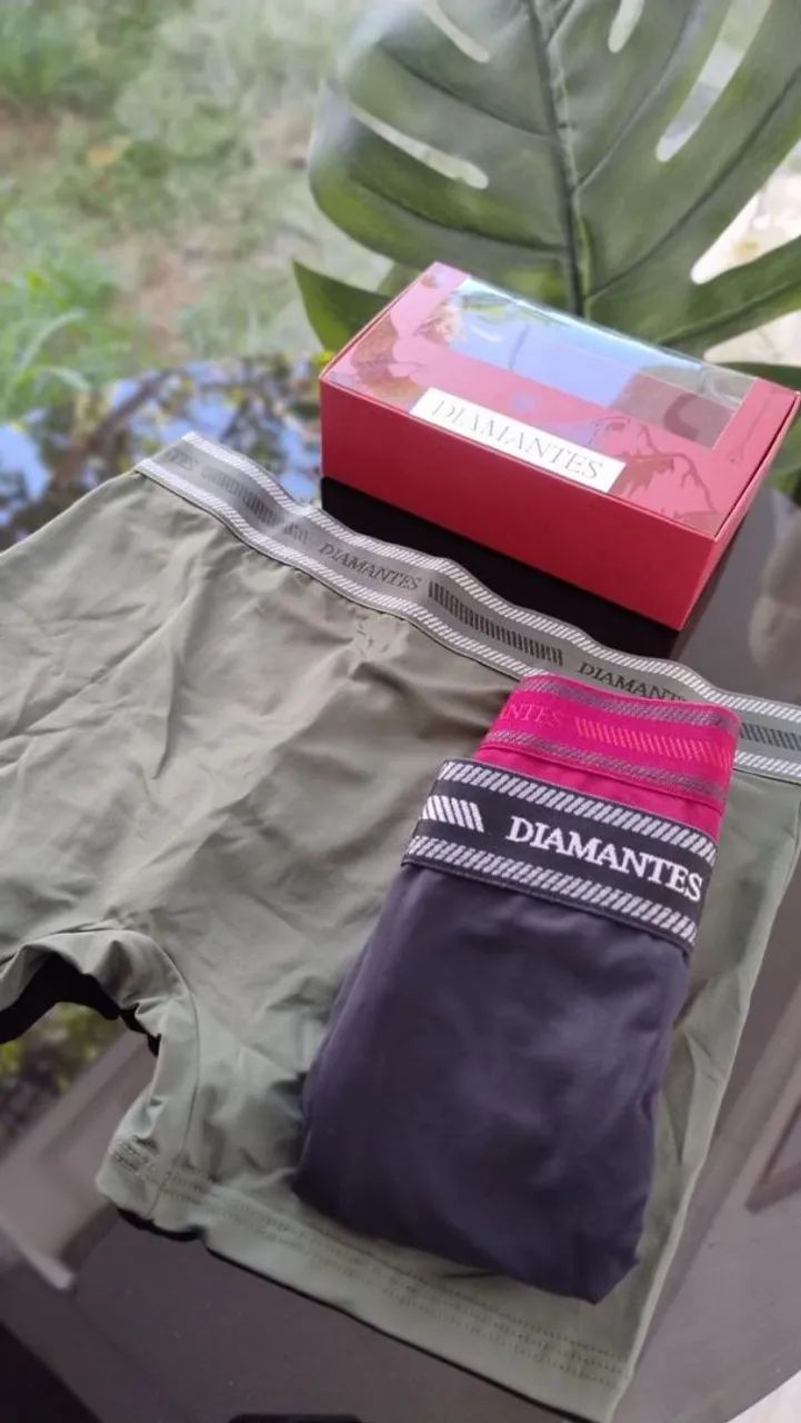 Kit de cueca box diamantes lingerie pra presentear  - Foto 3