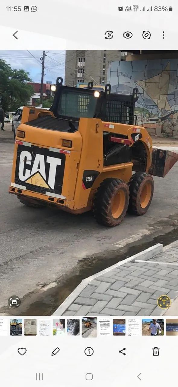 Alugo bobct mensal Mini carregadeira Caterpillar 226B - Excelente estado - Foto 2