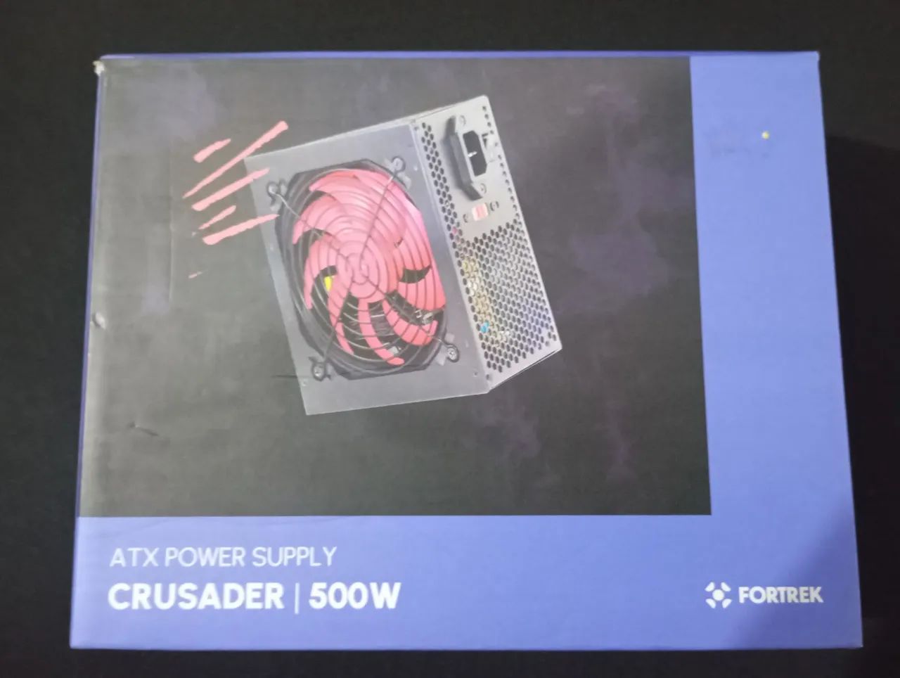 Fonte ATX Fortrek Crusader 500W