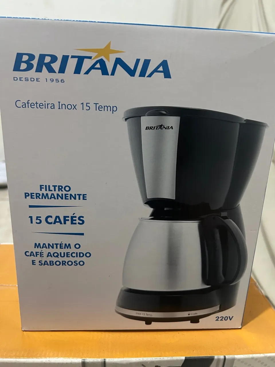 Cafeteira Elétrica Inox 15 Temp Britânia