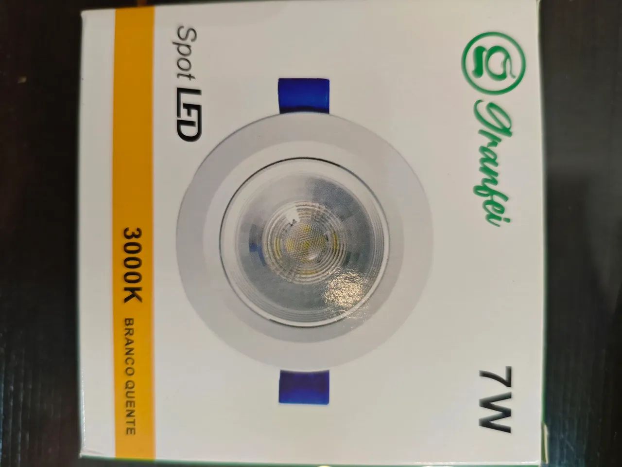 Kit 4 Spot LED 7W 3000K Branco Quente - Foto 2