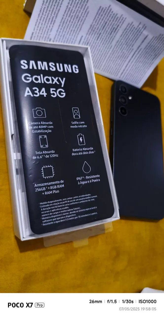 Samsung a34 5g 8 de 256
