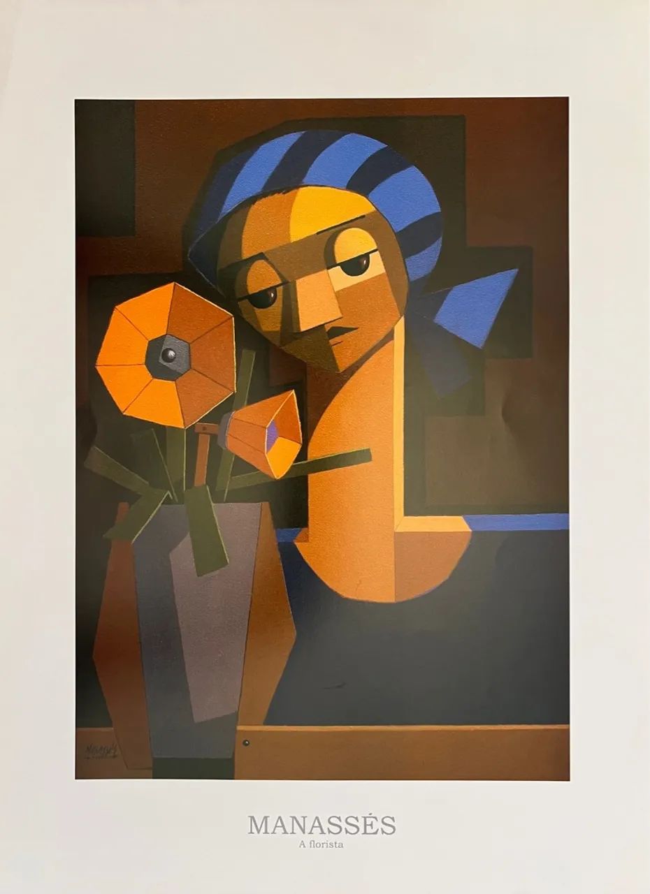 Giclée em tela . A Florista 