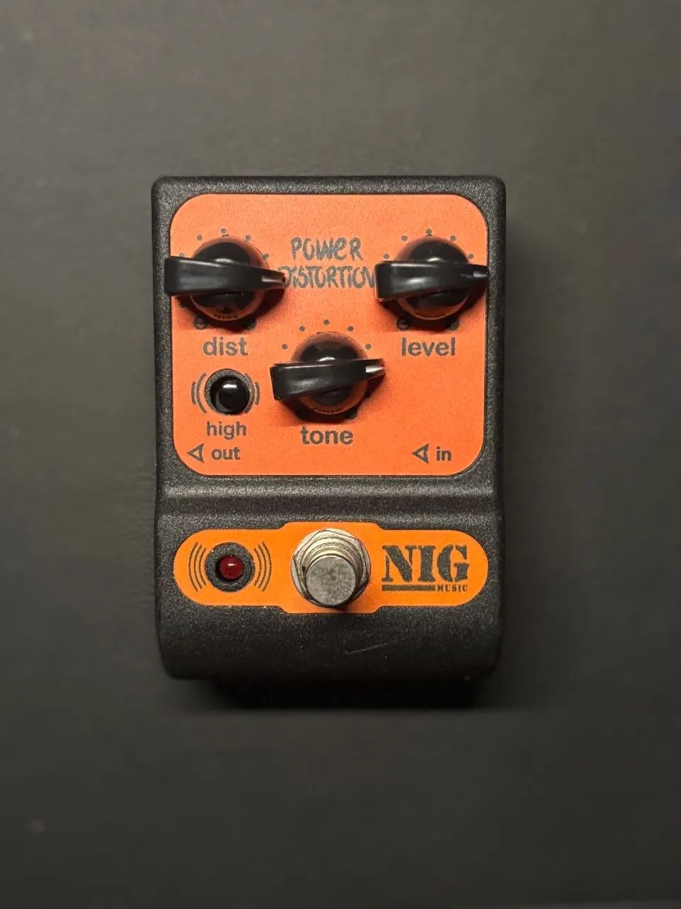 Pedal de Distorção Power Distortion Nig