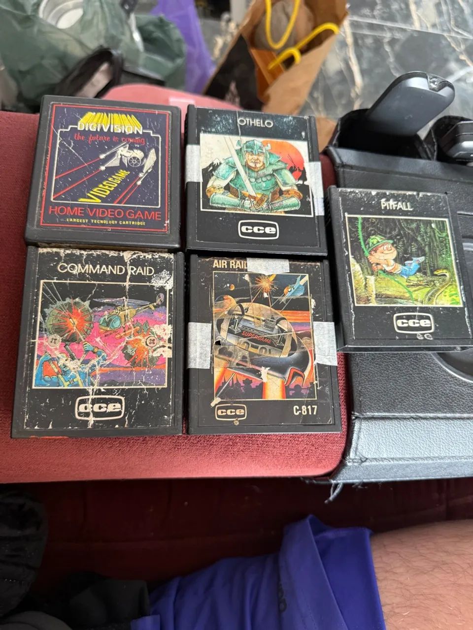 Coleção de Cartuchos CCE para Atari - Digivision, Othelo, Command Raid...