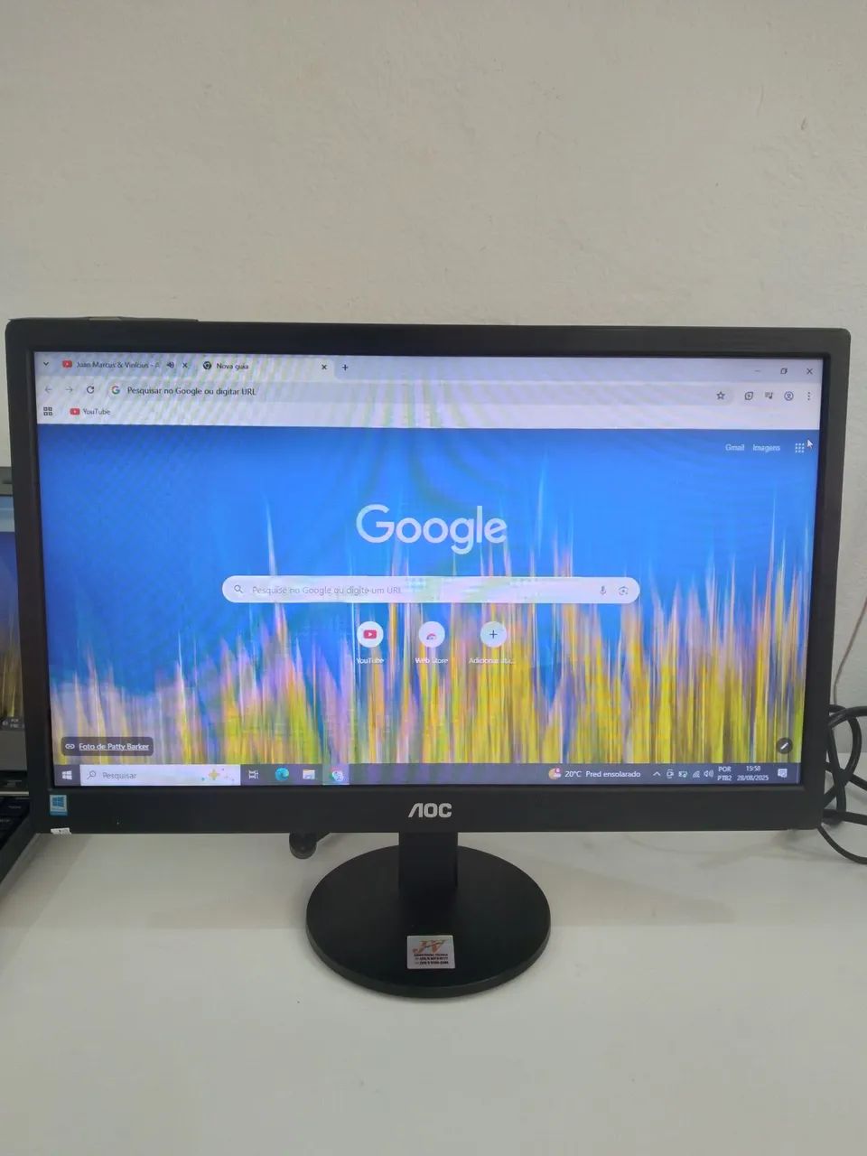 Monitor top de imagem,  com os cabos e garantia 