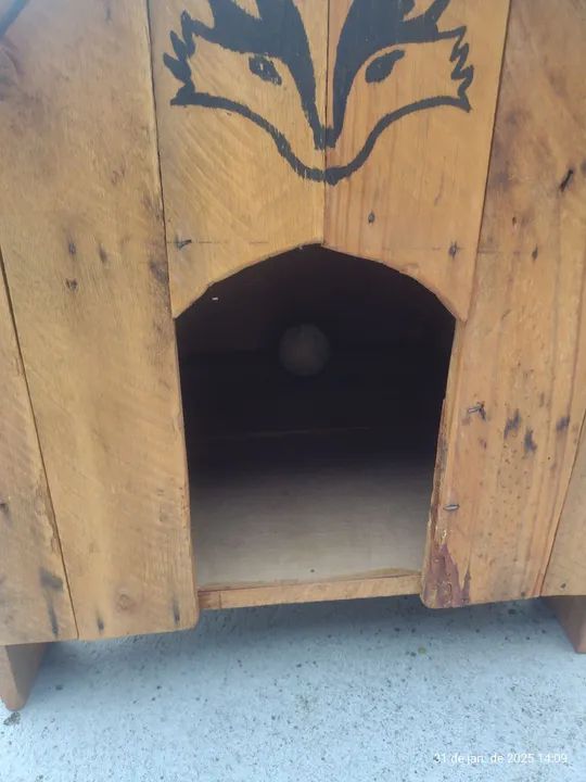 Casinha para cachorro em madeira - Foto 4