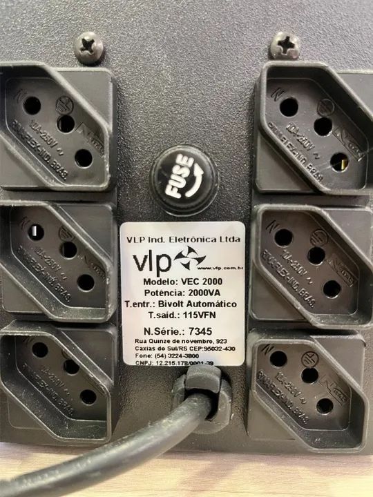 Estabilizador de tensão eletrônico VEC 2000 - VLP - Retirada em Porto Alegre, RS. - Foto 2