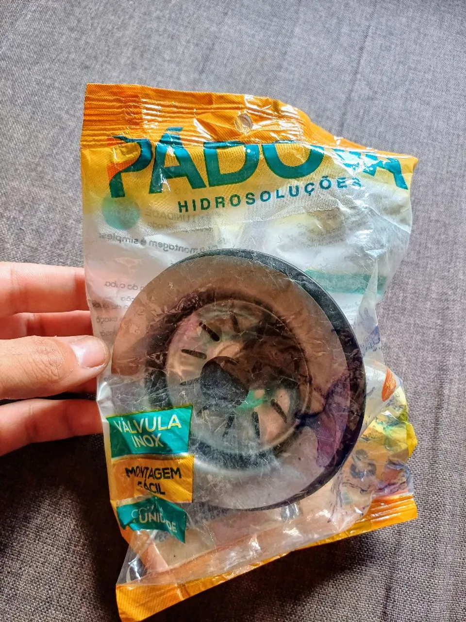 Válvula Inox para Pia de Cozinha - Nova 