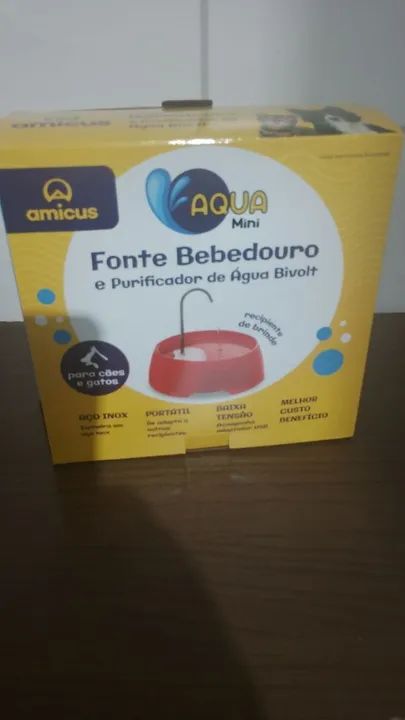 Fonte Bebedouro para Cães e Gatos - AQUA Mini