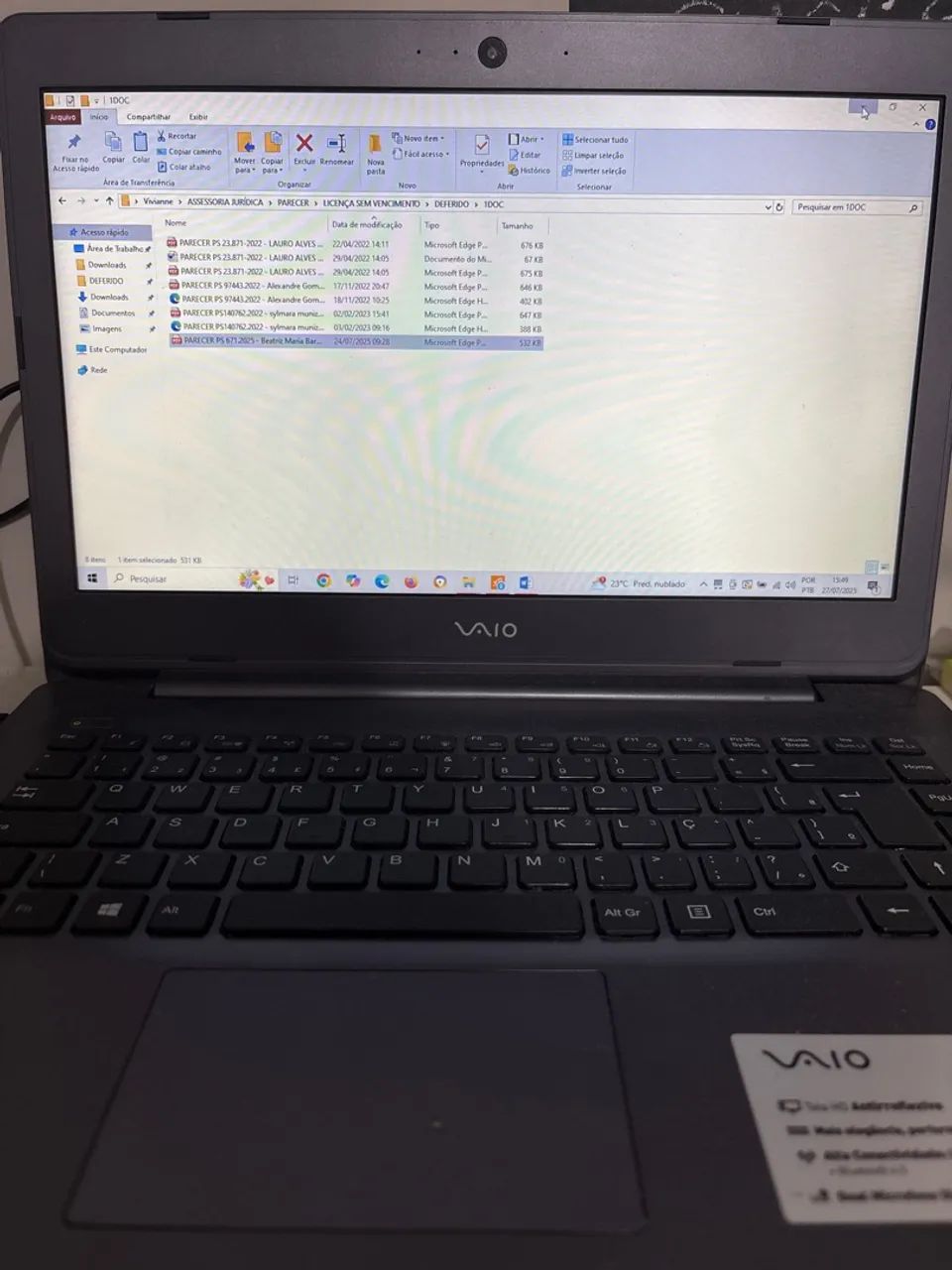 Notebook VAIO - Design elegante e desempenho confiável - Foto 3