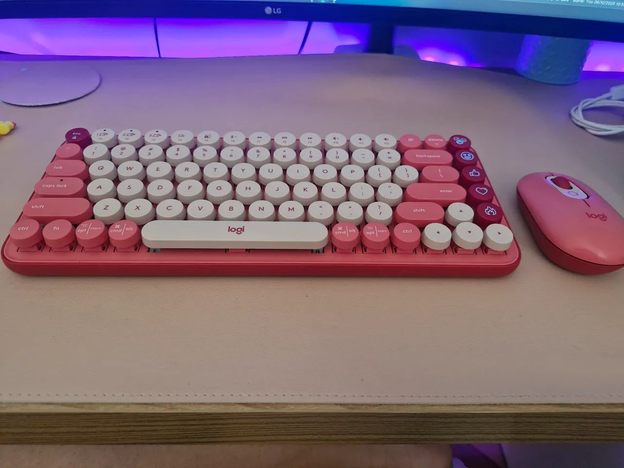 Teclado mecanico logitech pop key - Foto 3