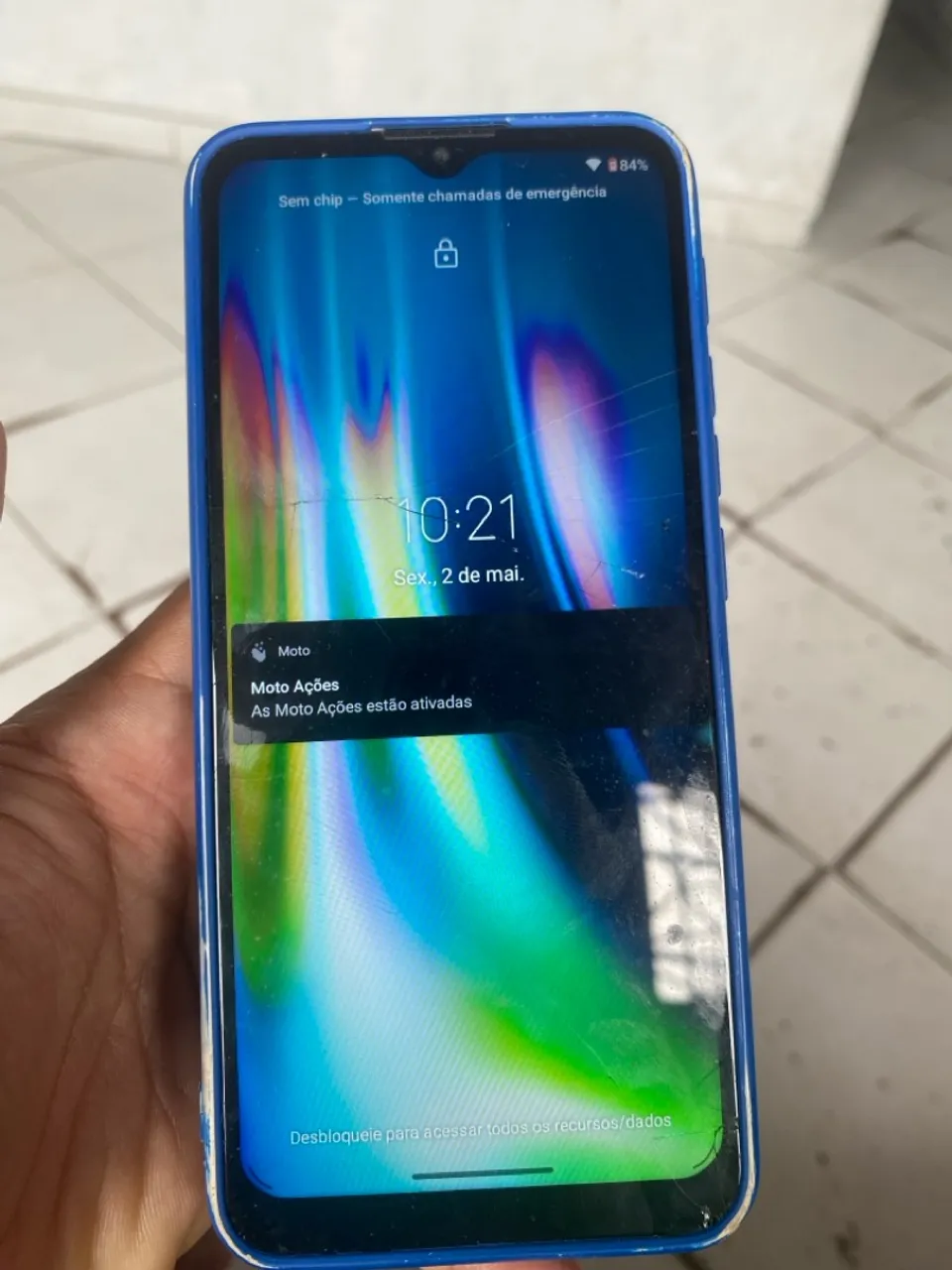 Moto G 9 play , ótimo aparelho pra trabalho com uma bateria muito boa